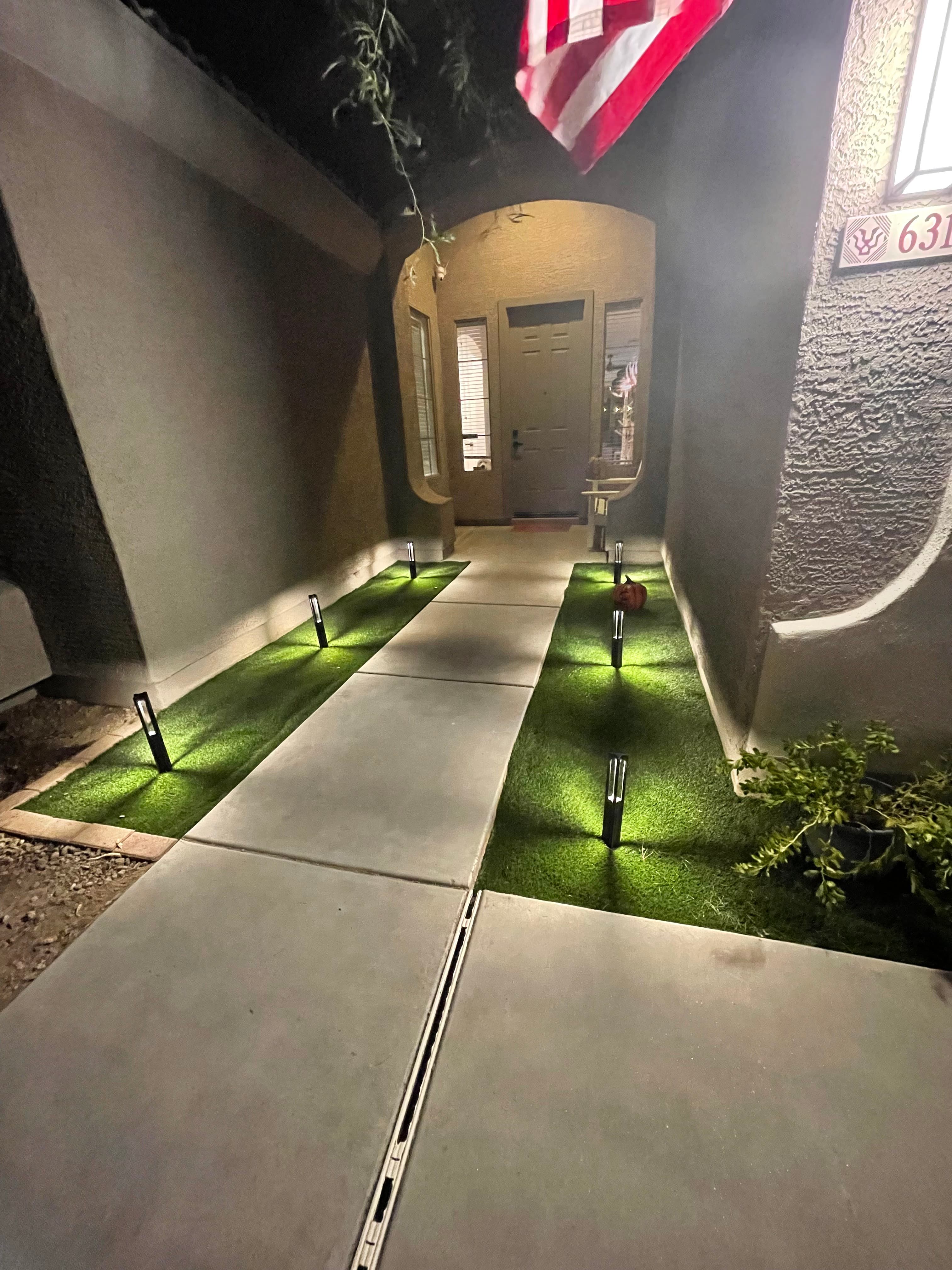 Low voltage landscape lighting installation